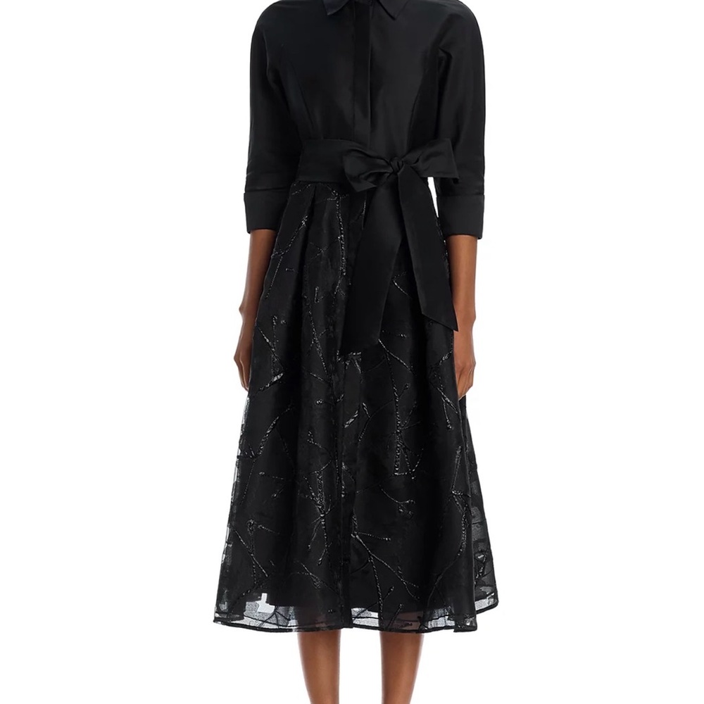 Elegant Black Midi Dress